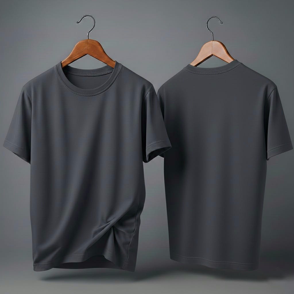 Drop Shoulder Pack of Two (Brown & Dark Gray)