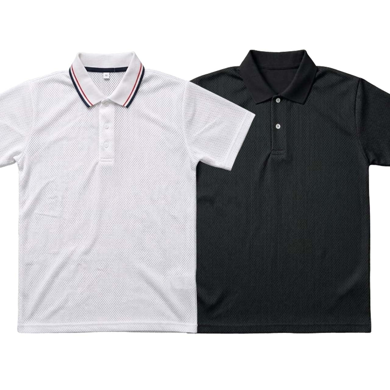 Pack of 2 Polo T-Shirts ( White & Black )